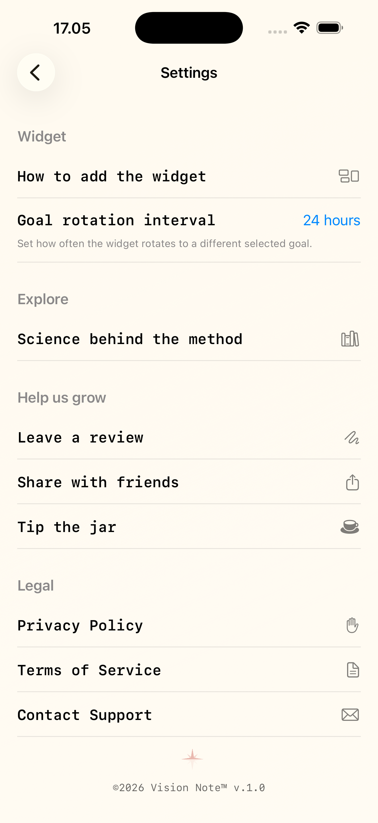 Set your widget rotation